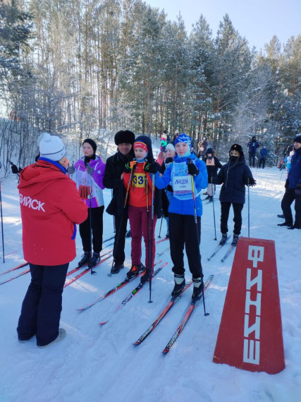 Городская спартакиада школьников: лыжная эстафета.